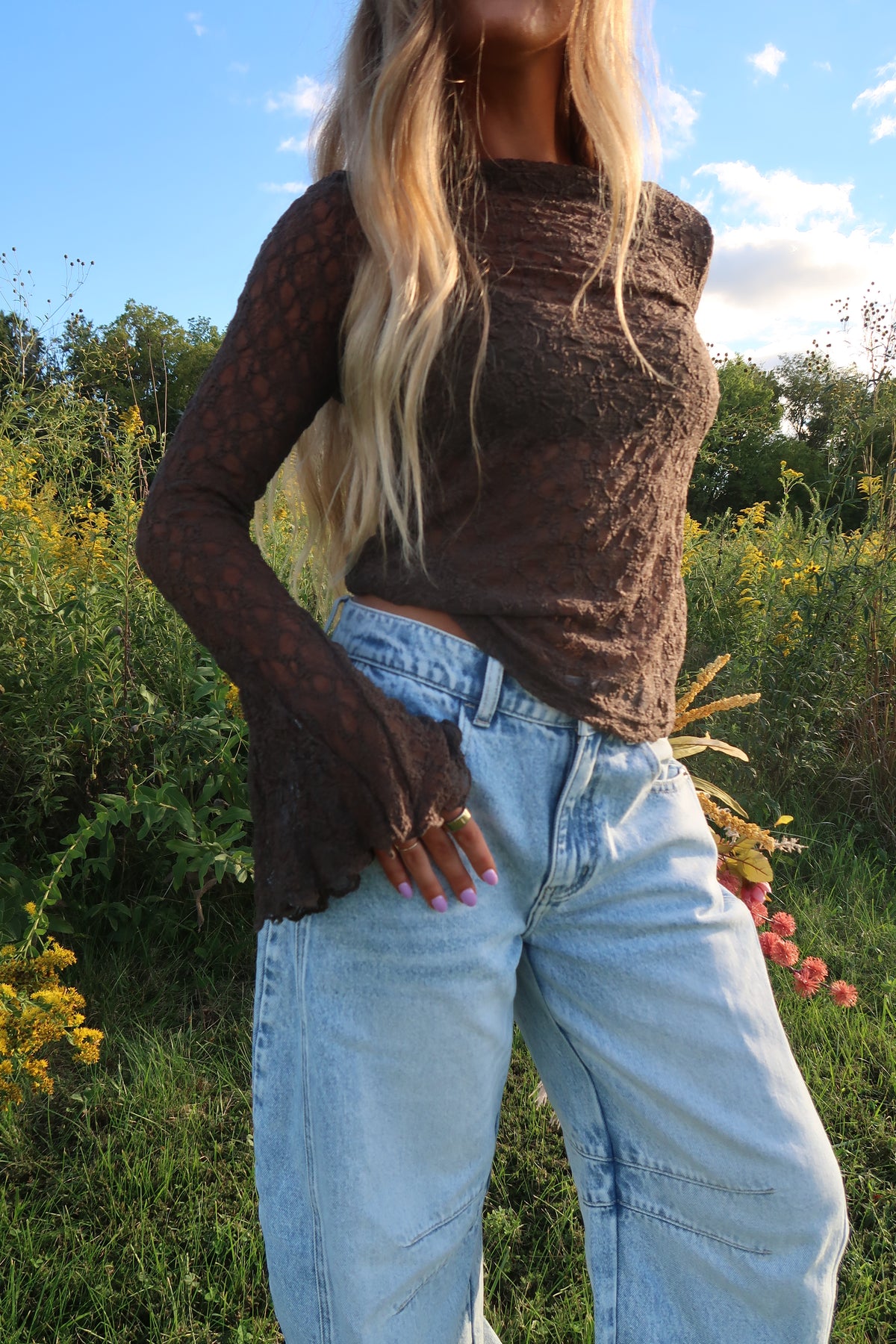 Ember Lace Top