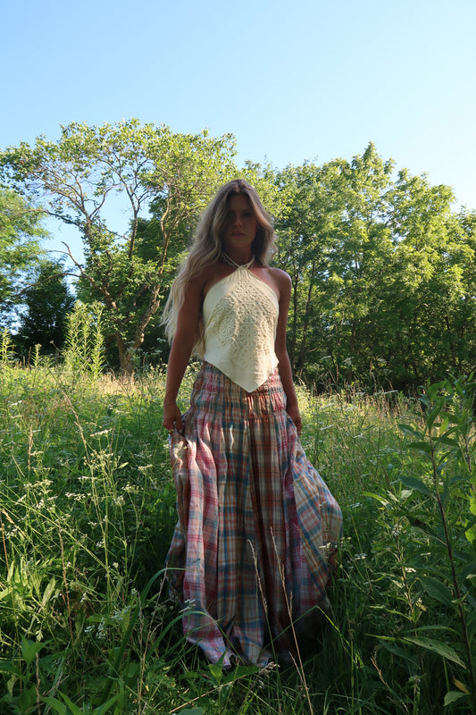 Summer Daydream Plaid Maxi Skirt/Midi Dress