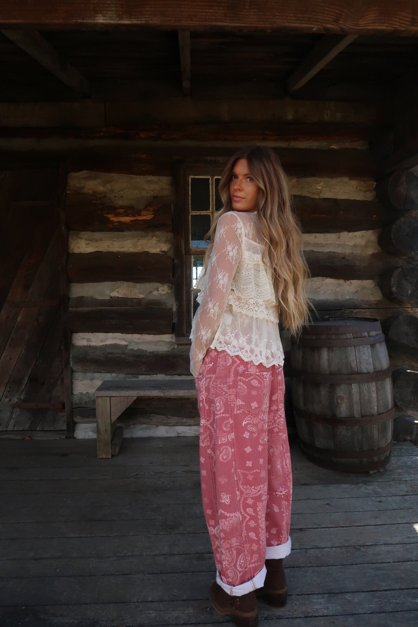 Sienna Ranger Bandana Barrel Jeans