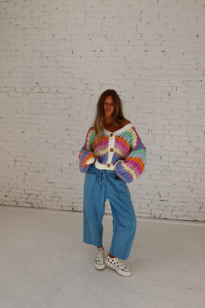 Cotton Candy Chunky Cardi