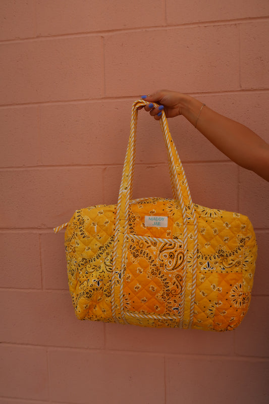 Sunny Quilted Duffle Bag
