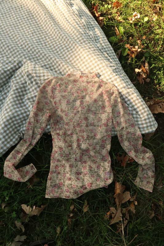 Autumn Lace Sheer Long Slv