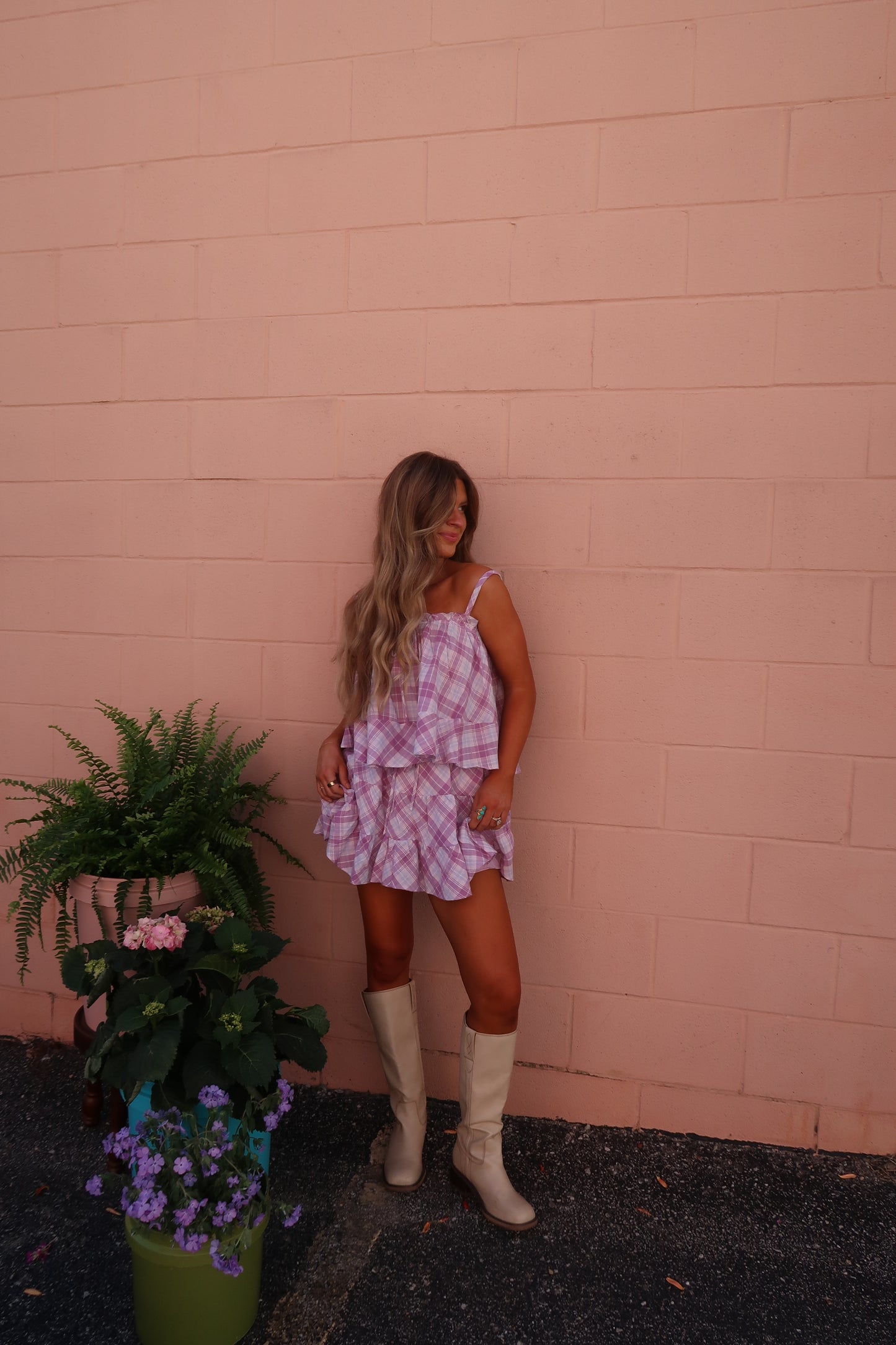 Plum Plaid Set