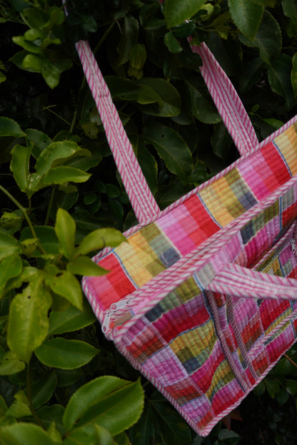 Lola Plaid Quilted Dote Bag