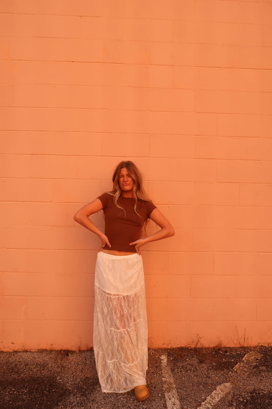 brown everyday baby tee