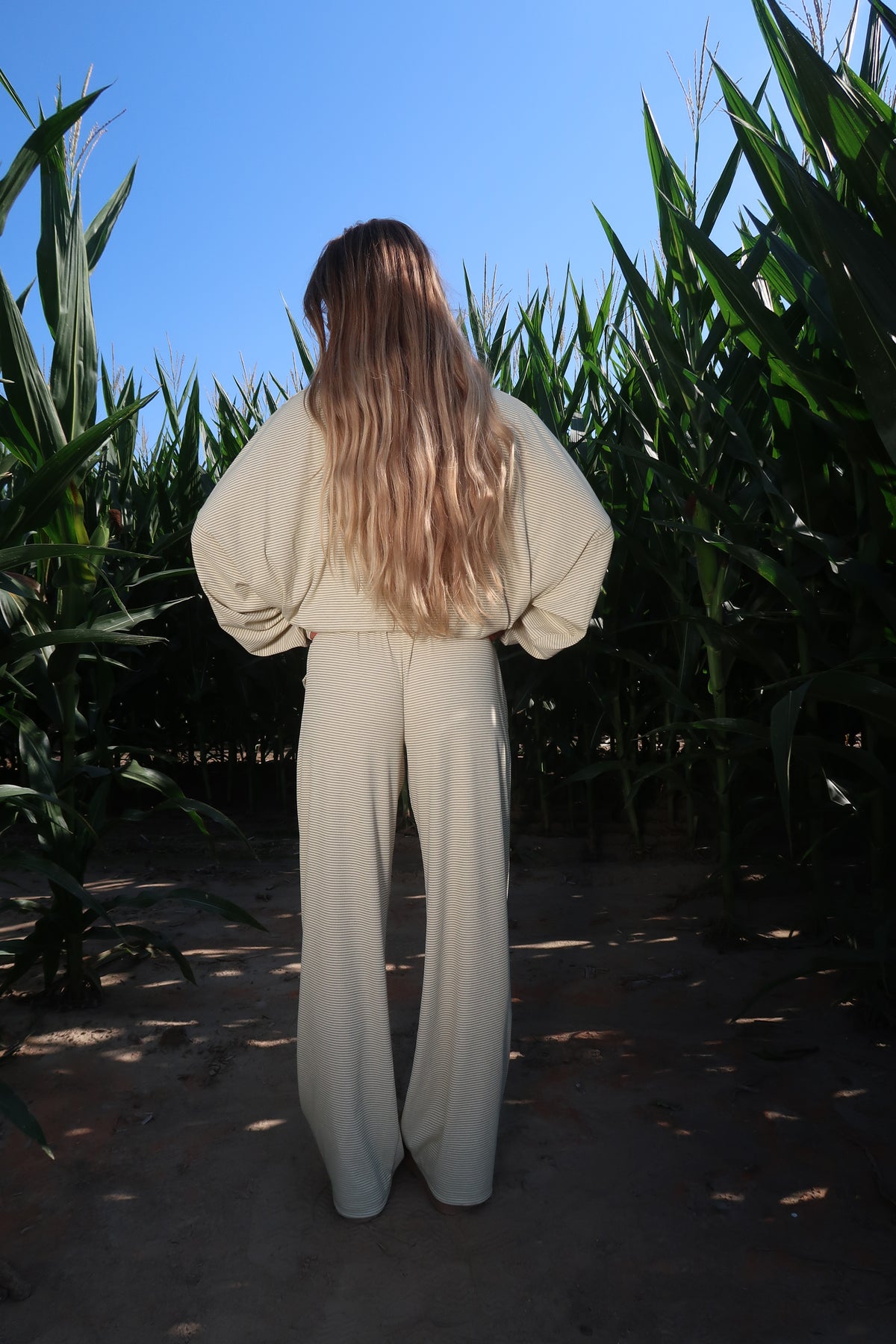 Green Bean Stripe Pants