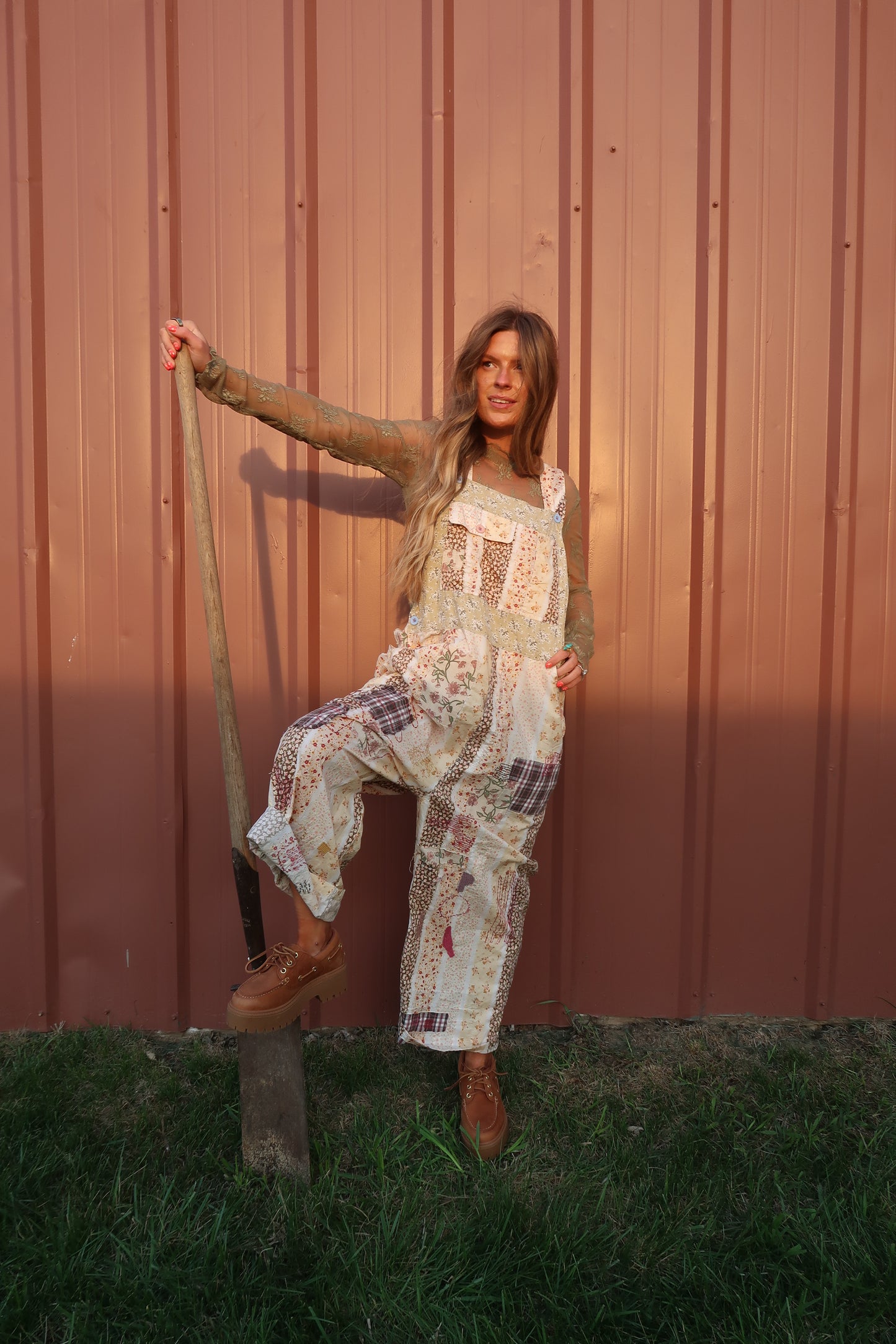 Vintage Bloom Overalls