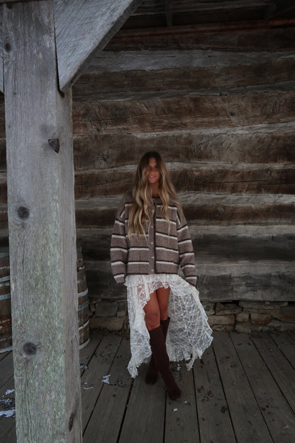 Cedar Stripe Cardi