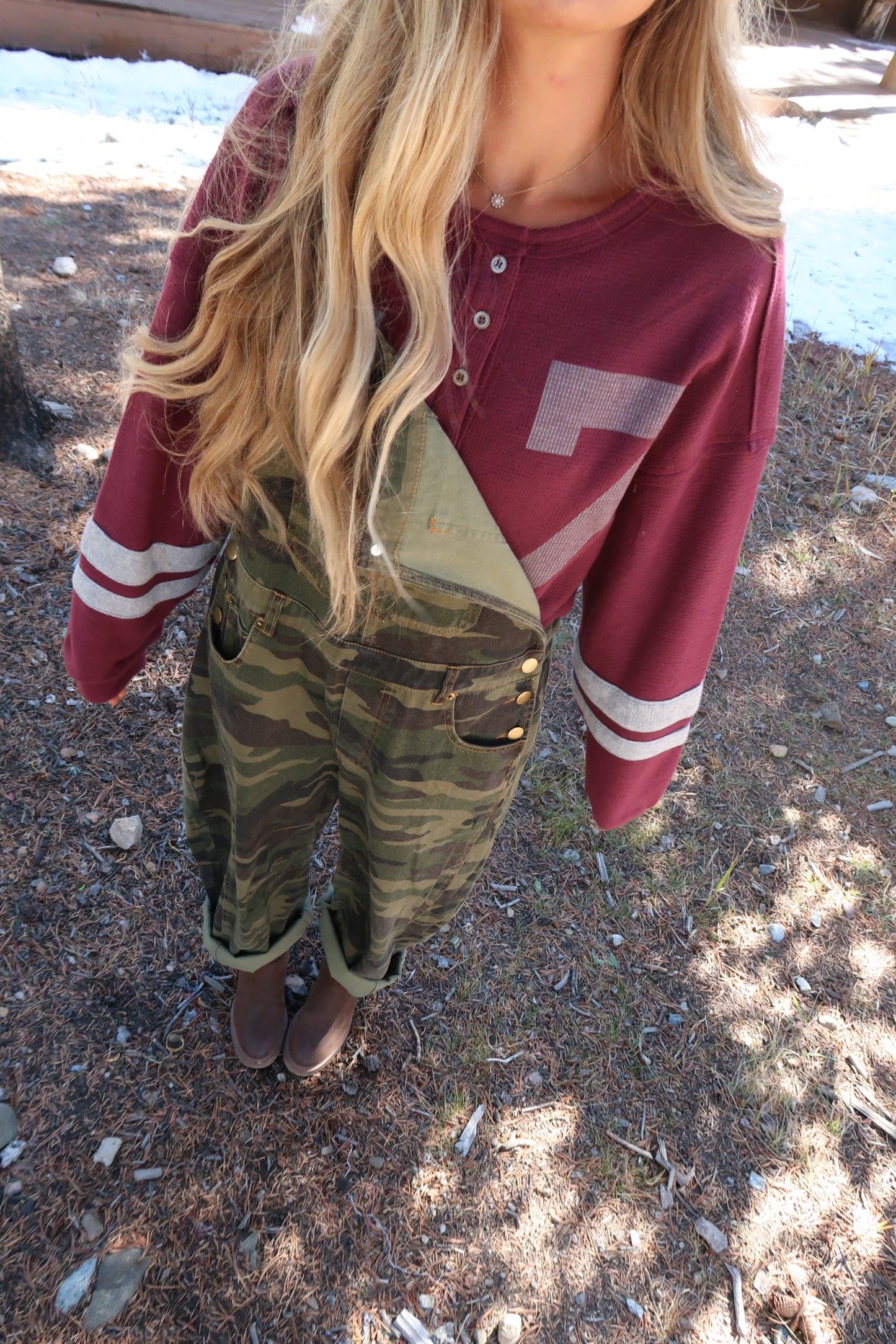 Can't See Me Camo Barrel Overalls