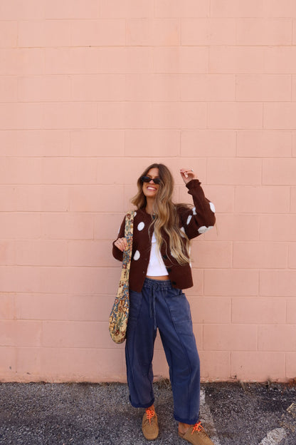 Navy Barrel Sweats
