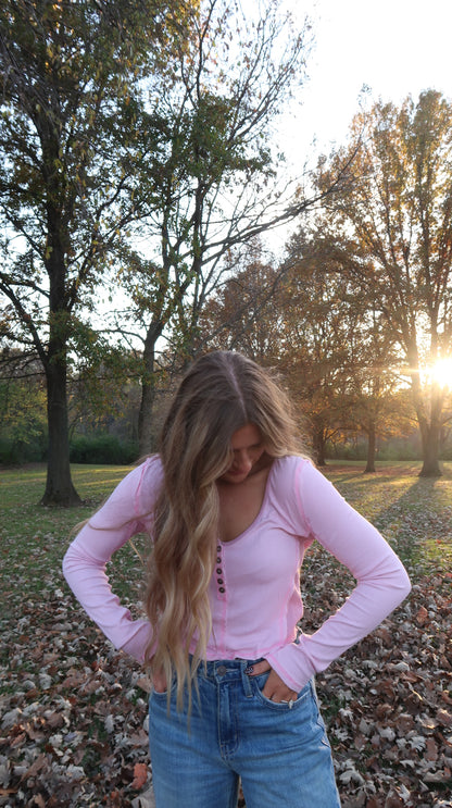 Strawberry Milk Crop Long Sleeve