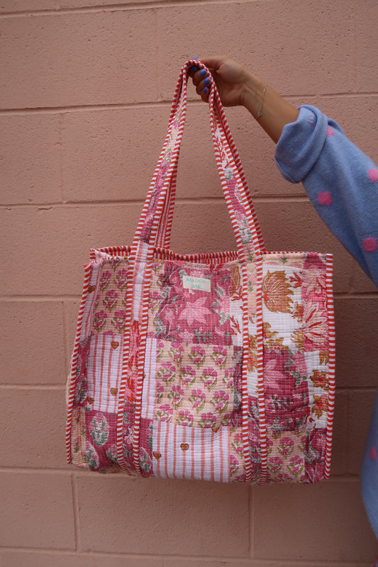 Clementine Quilted Tote Bag