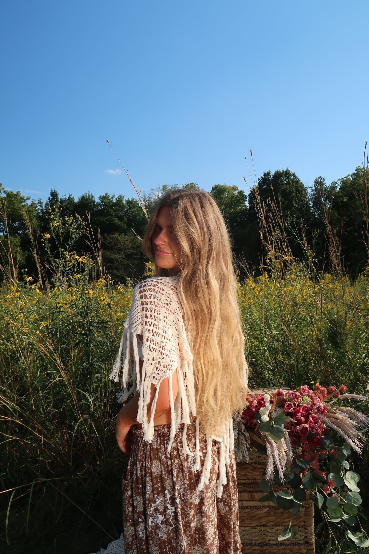 Acorn Fringe Poncho