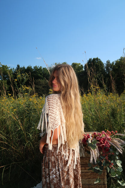 Acorn Fringe Poncho