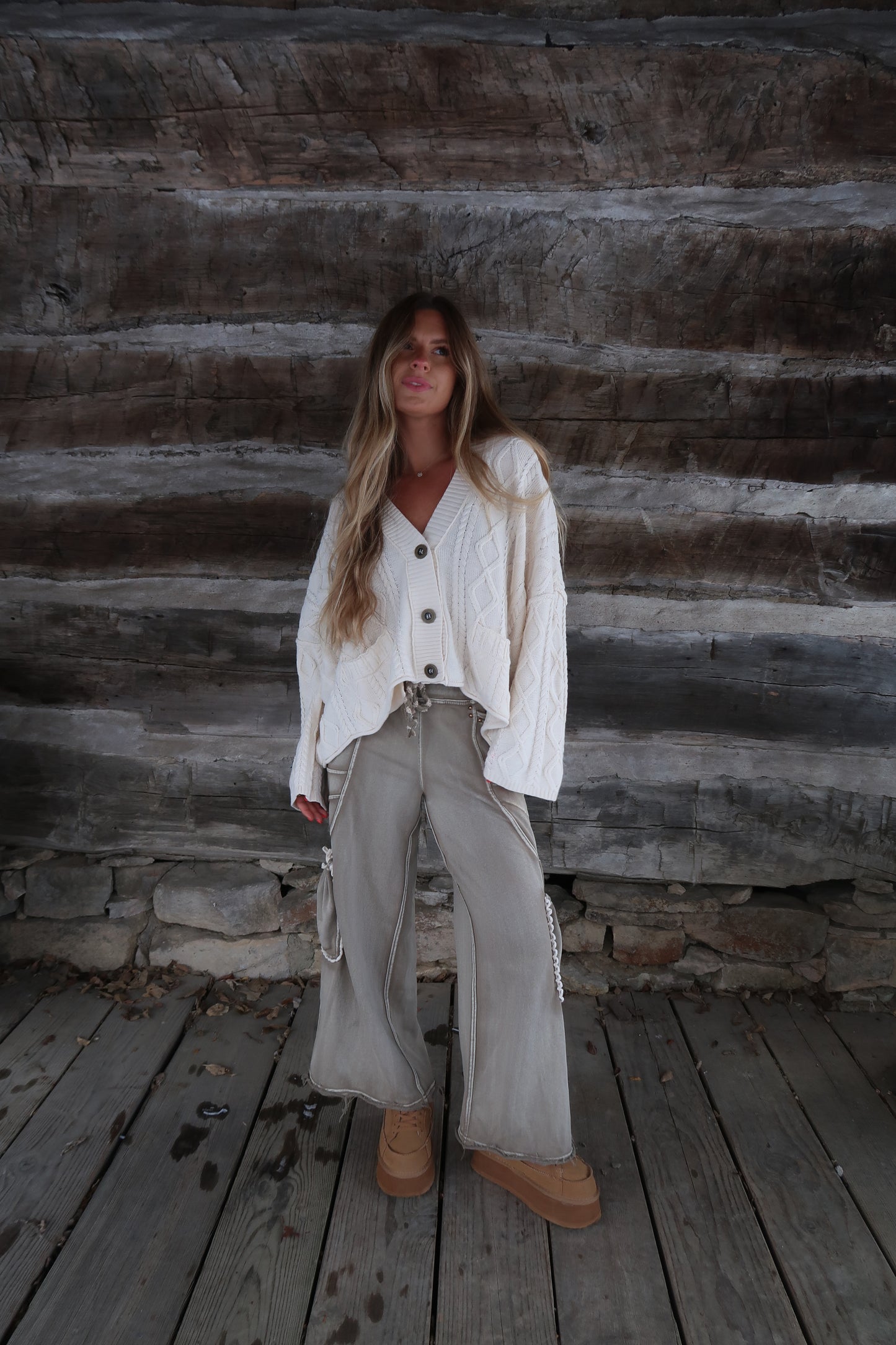 Drift Stud Wide Leg Pants