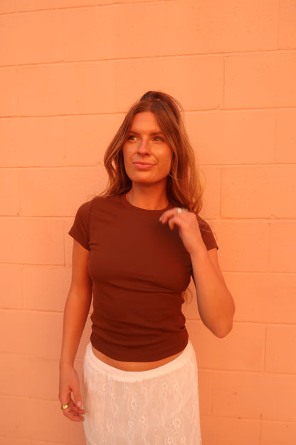 brown everyday baby tee