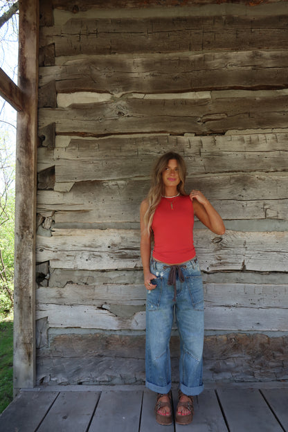 Tomato Back To Basics High Neck Tank