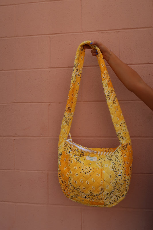 Sunny Quilted Hobo Bag