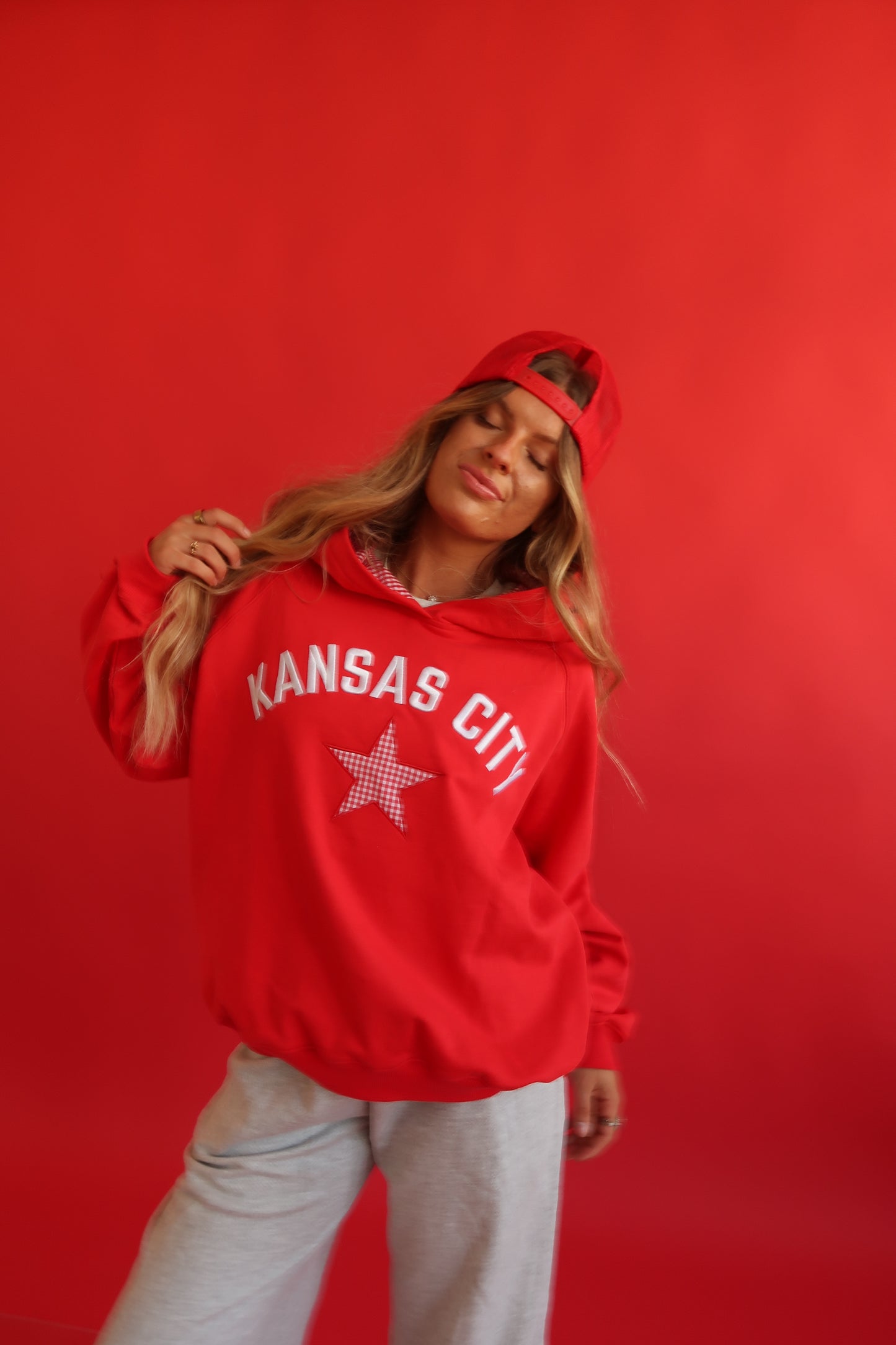 Kansas City Gingham Hoodie