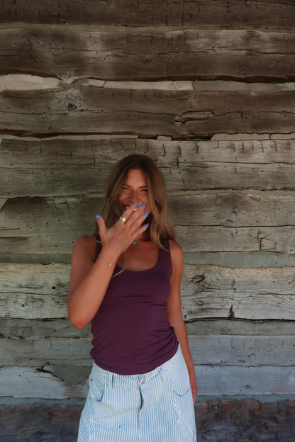 Plum Back To Basics Tank
