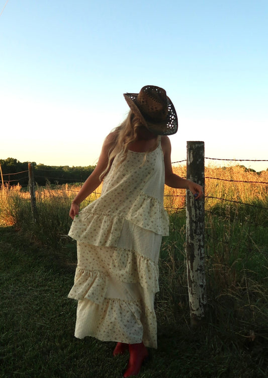 Buttercream Ruffle Maxi Dress