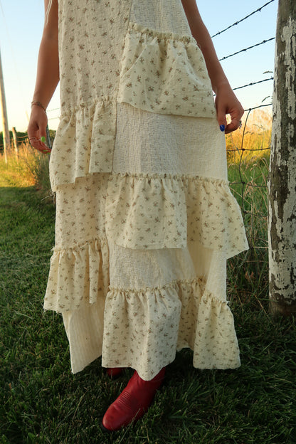 Buttercream Ruffle Maxi Dress