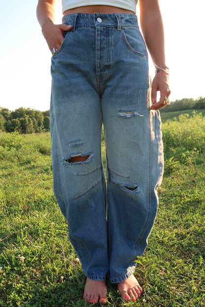 Tommy Barrel Leg Jeans