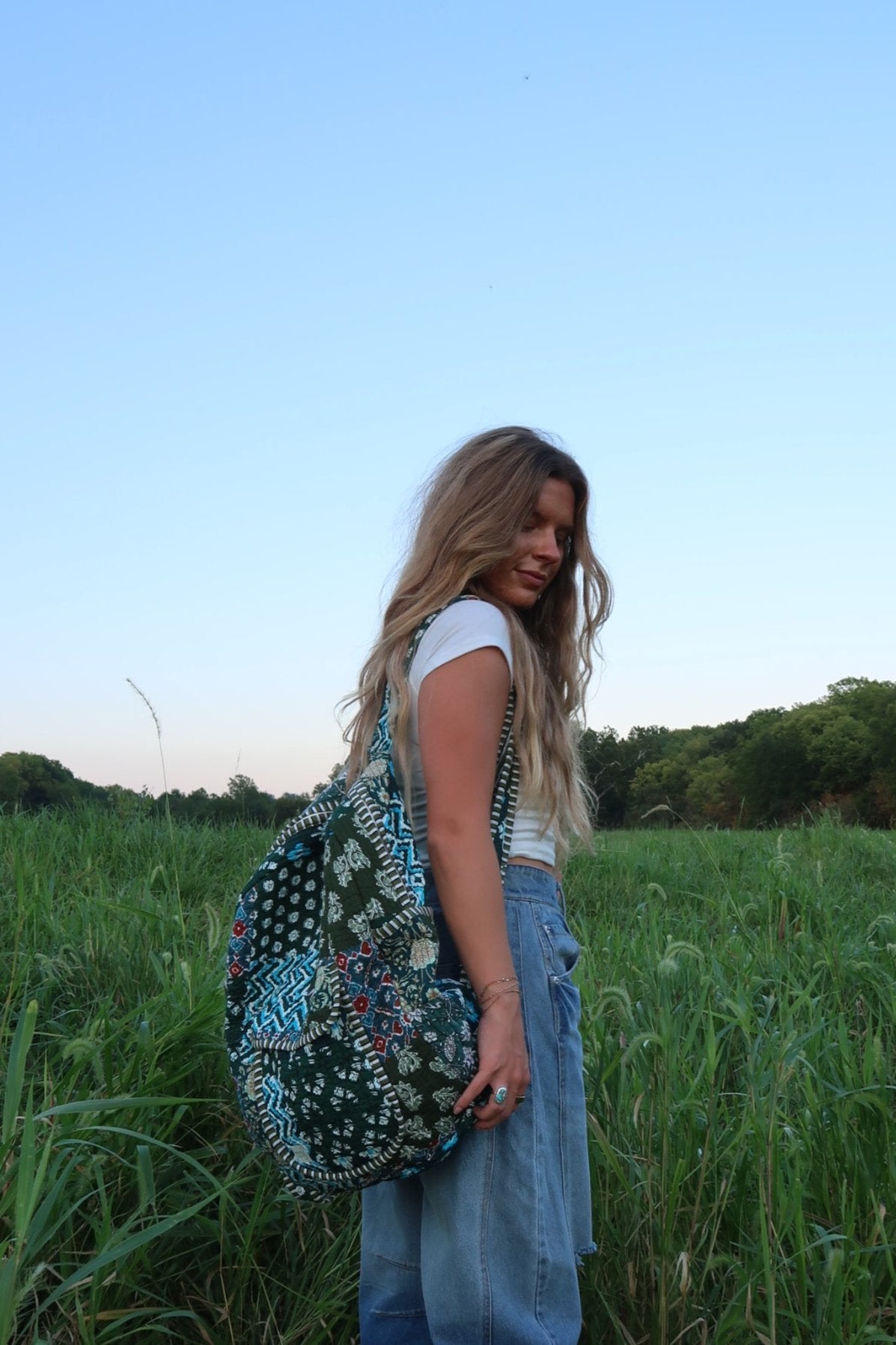 Fern Quilted Backpack