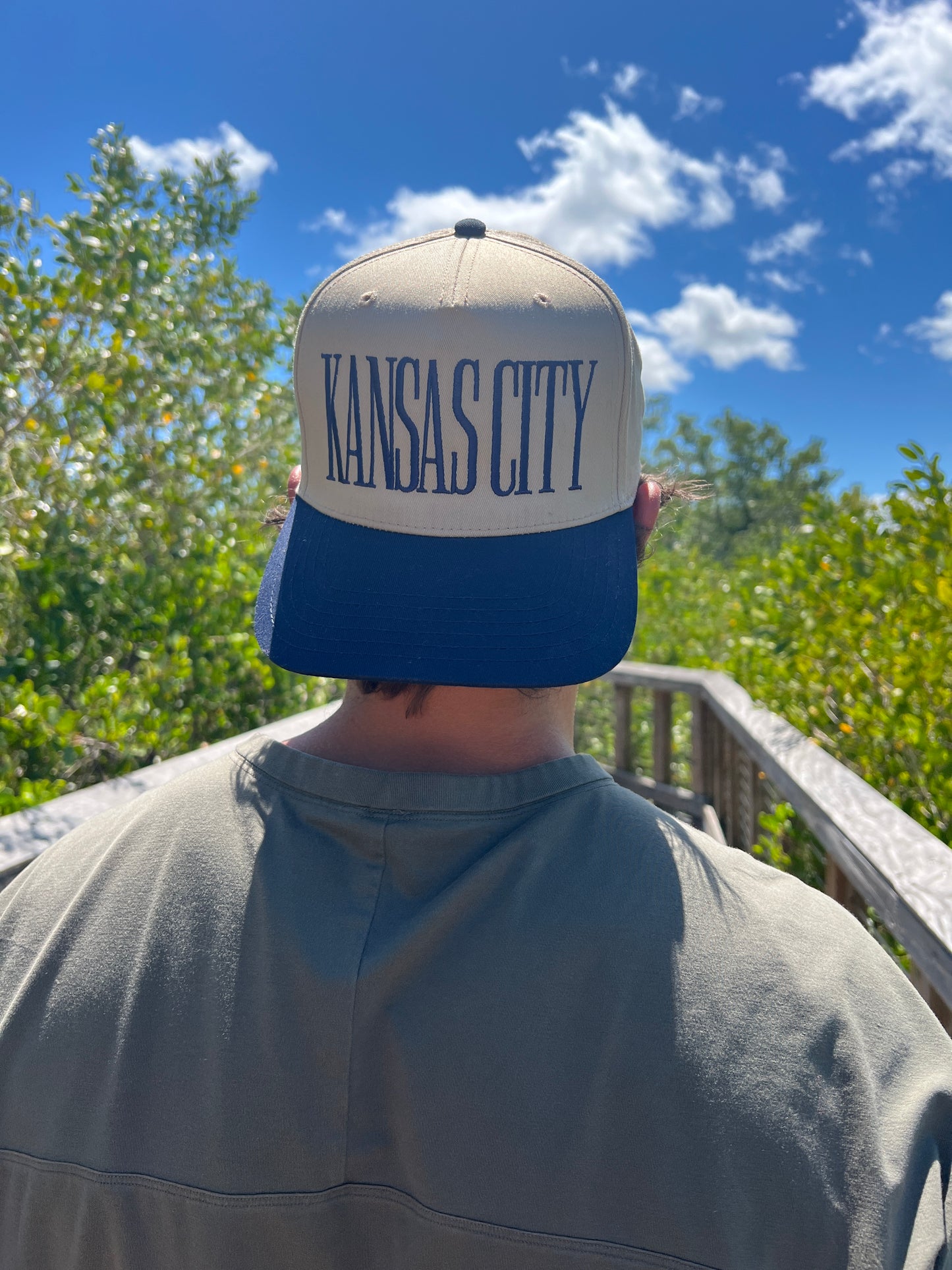 Kansas City Canvas Trucker Hat (navy)