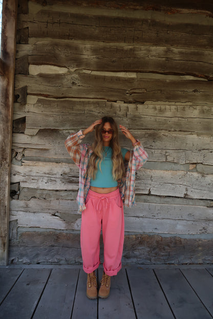 Sunset Plaid Flannel