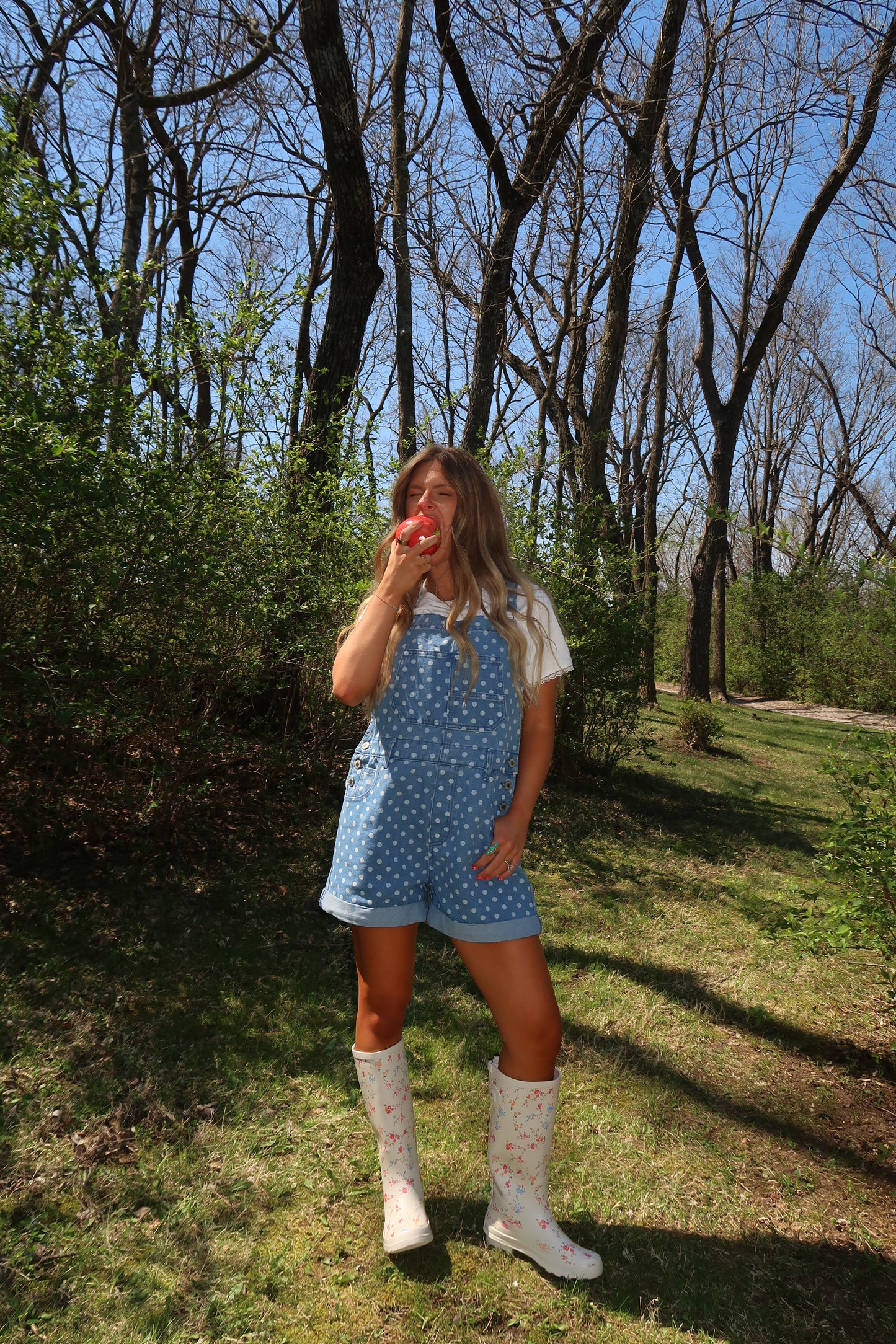 Sprouted Dot Shortalls