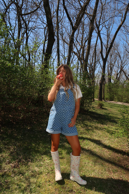 Sprouted Dot Shortalls