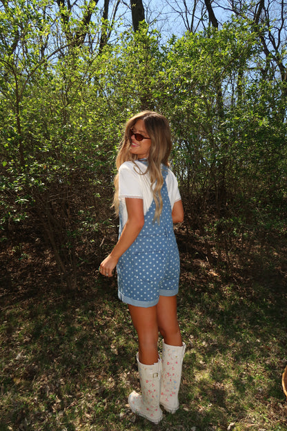 Sprouted Dot Shortalls