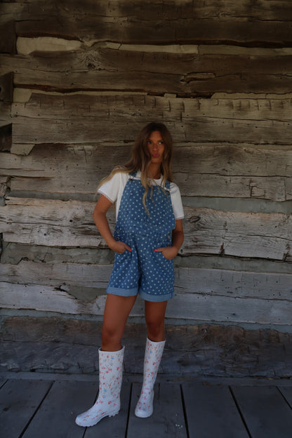 Sprouted Dot Shortalls