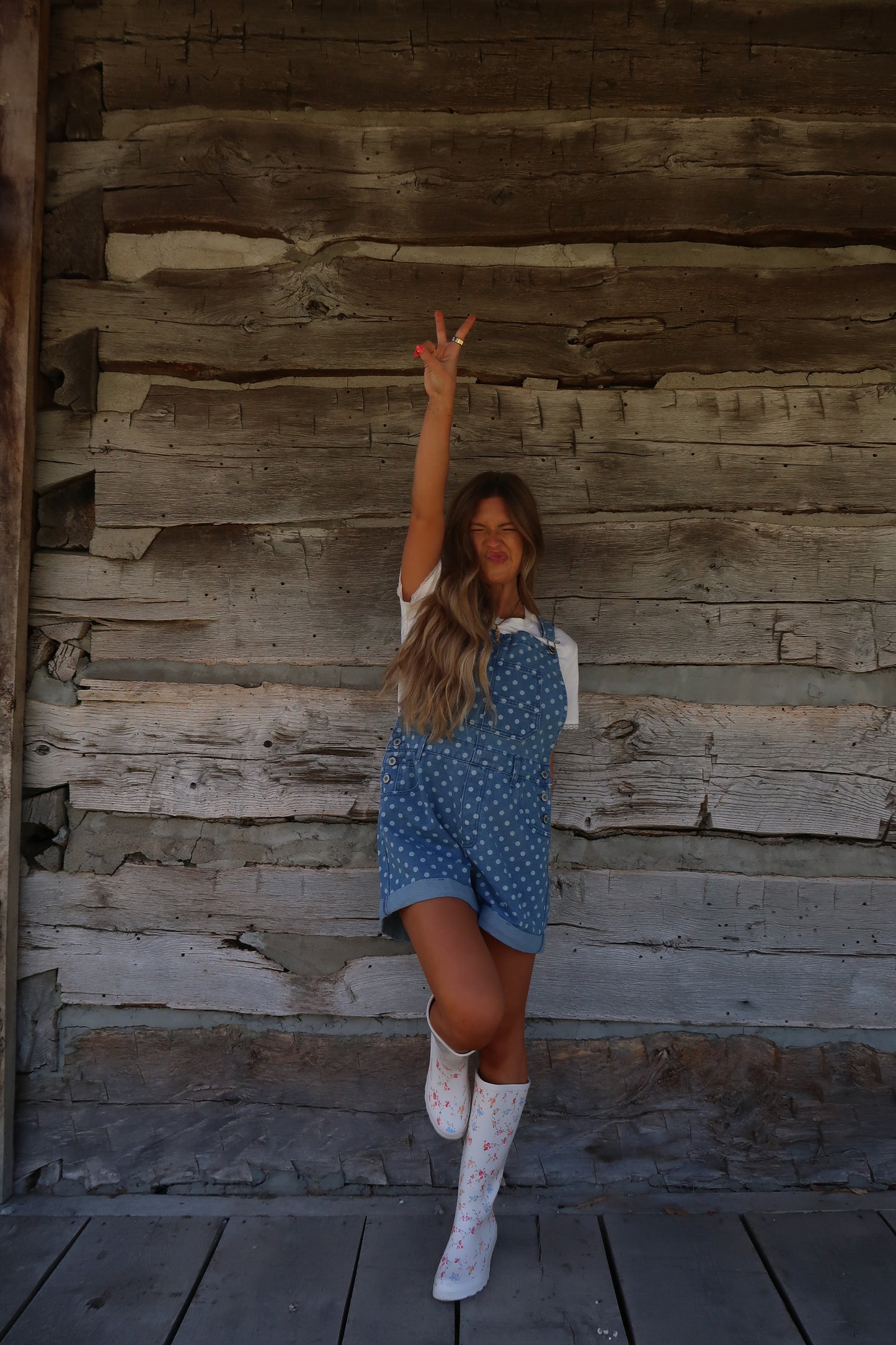 Sprouted Dot Shortalls