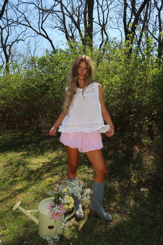 Magnolia Gingham Bubble Short