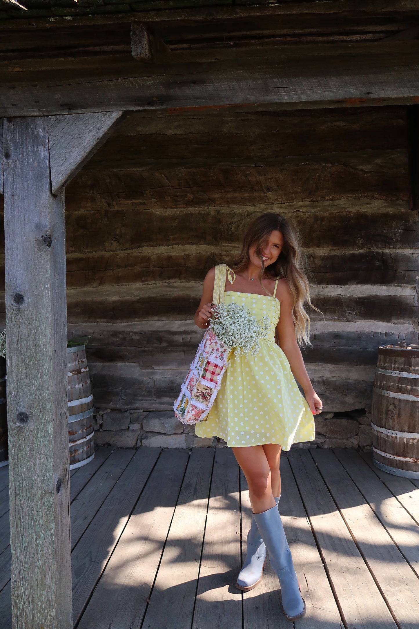Buttercup Polka dot Dress