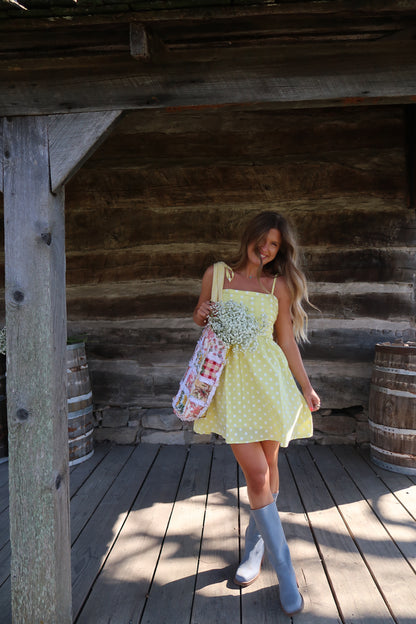 Buttercup Polka dot Dress