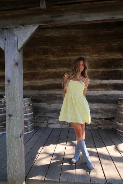 Buttercup Polka dot Dress