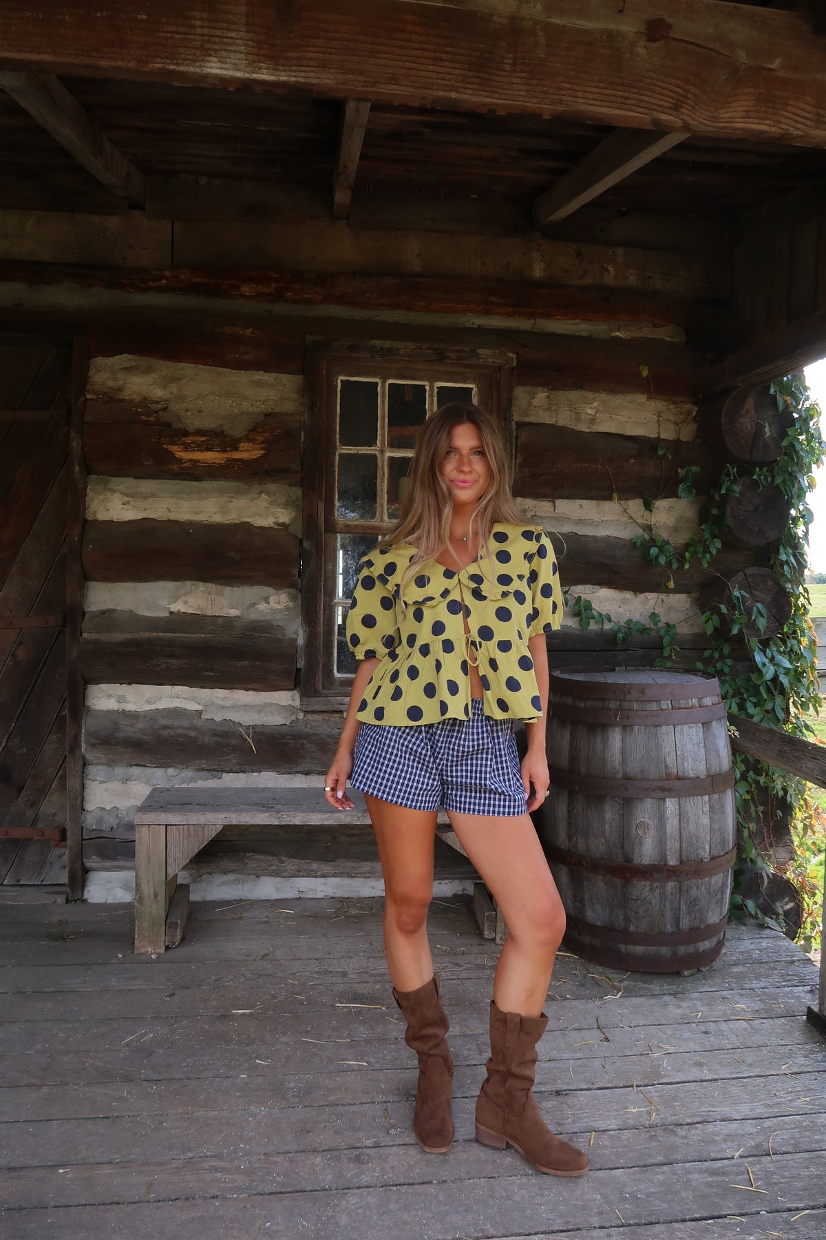 Wild Card Dot Blouse
