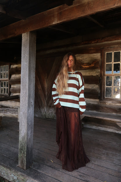 Mint Chip Stripe Sweater