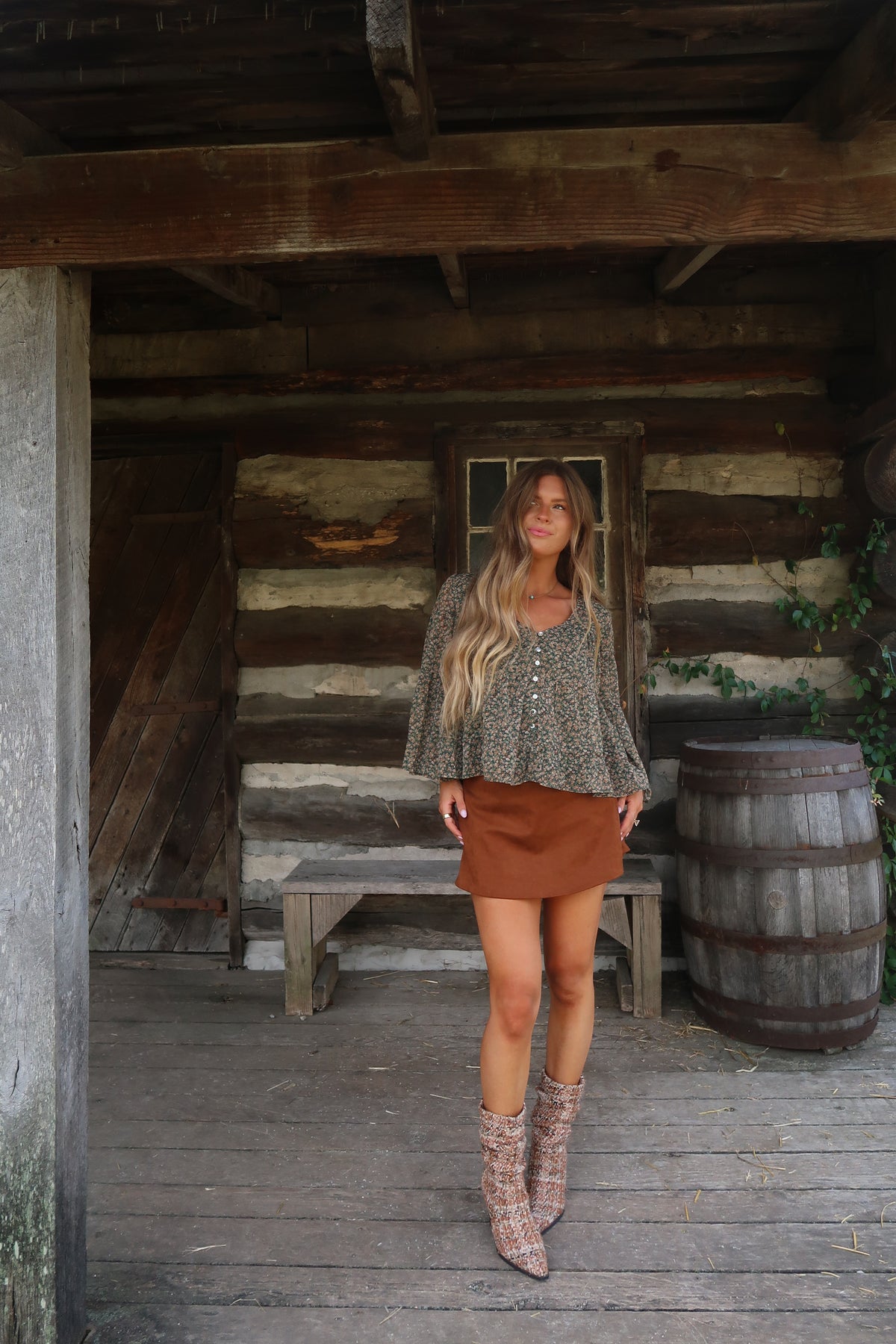 Forest Free Spirit Flutter Top