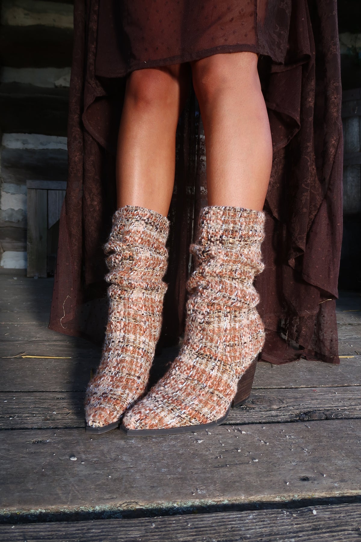 Chai Tweed Boot