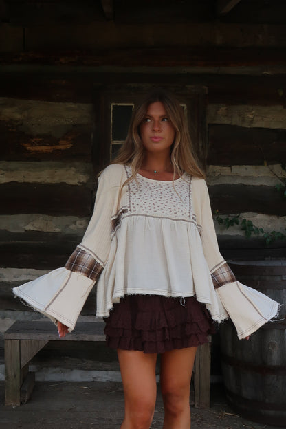 Maple Butter Patchwork Top