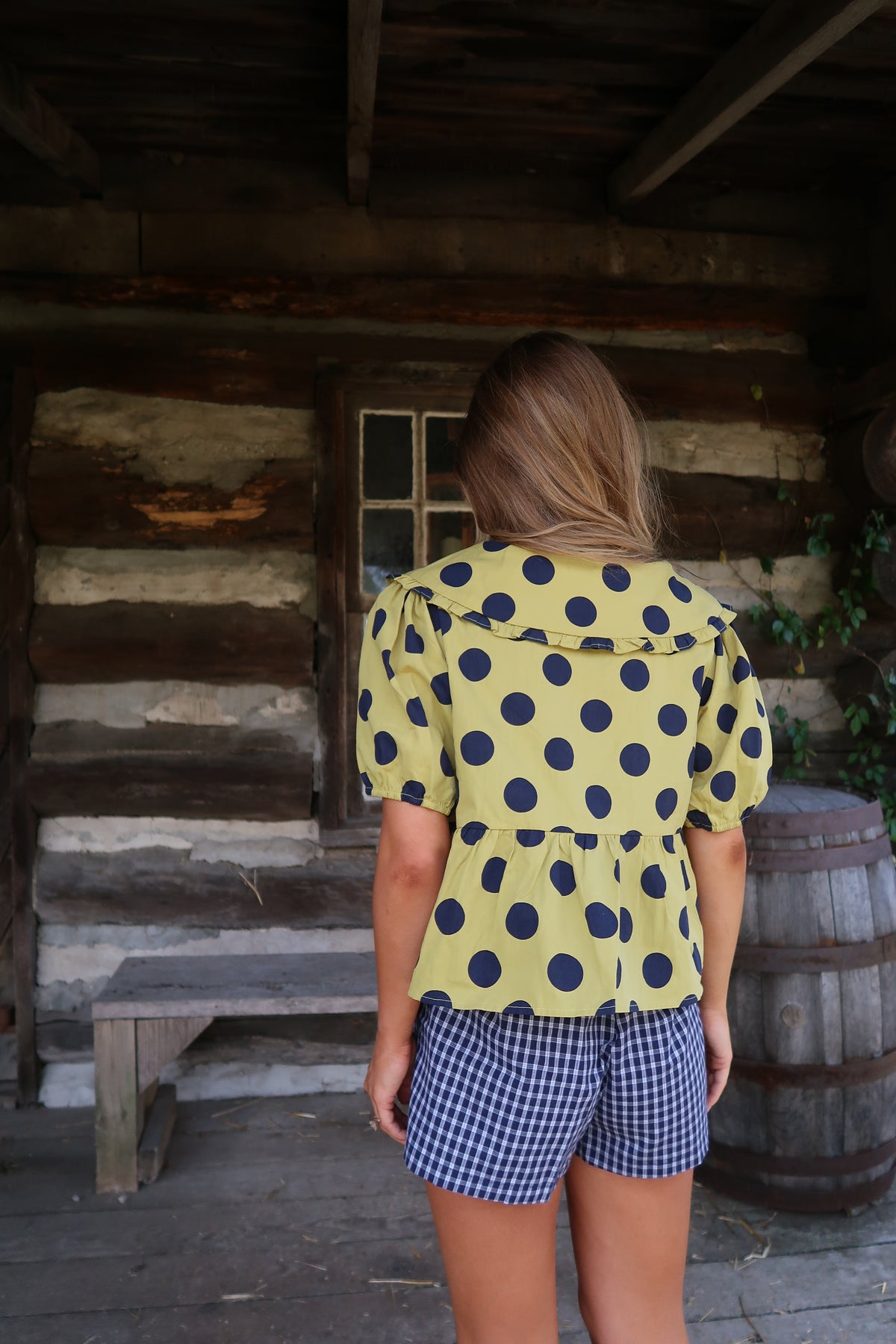 Wild Card Dot Blouse