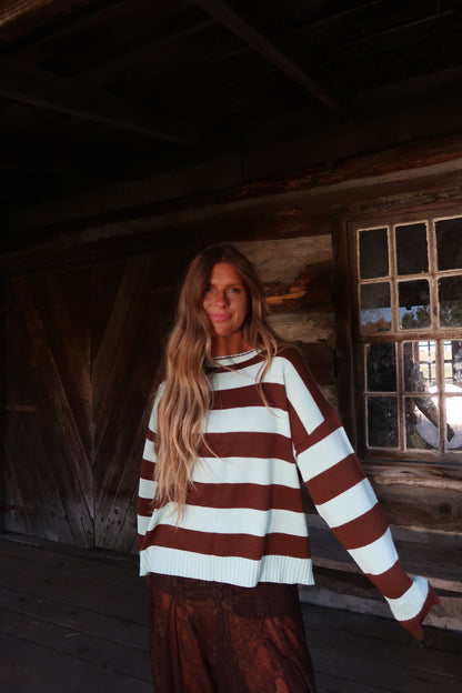 Mint Chip Stripe Sweater