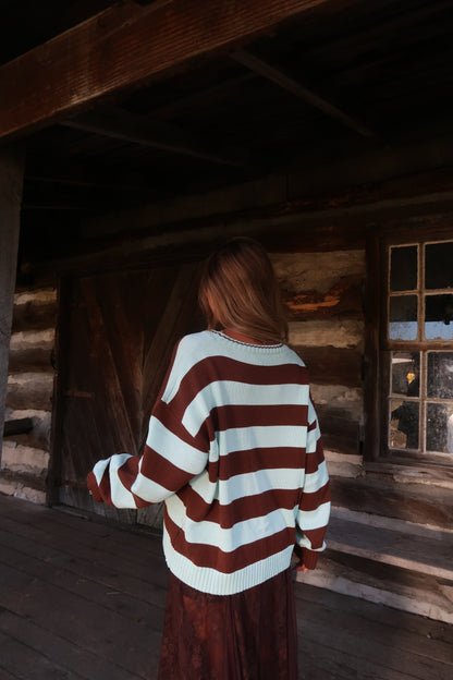 Mint Chip Stripe Sweater